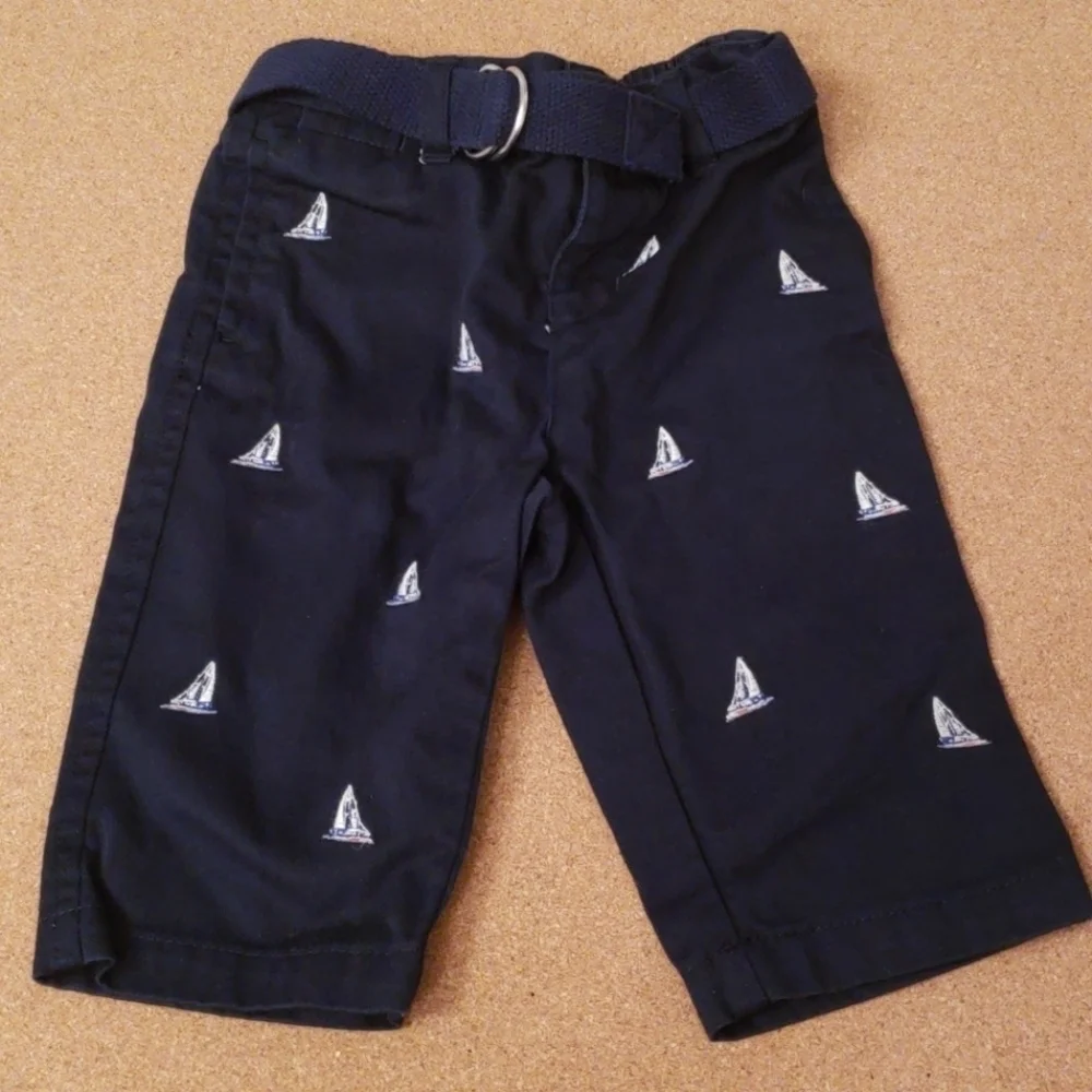 Ralph Lauren Navy Sailboat Pants